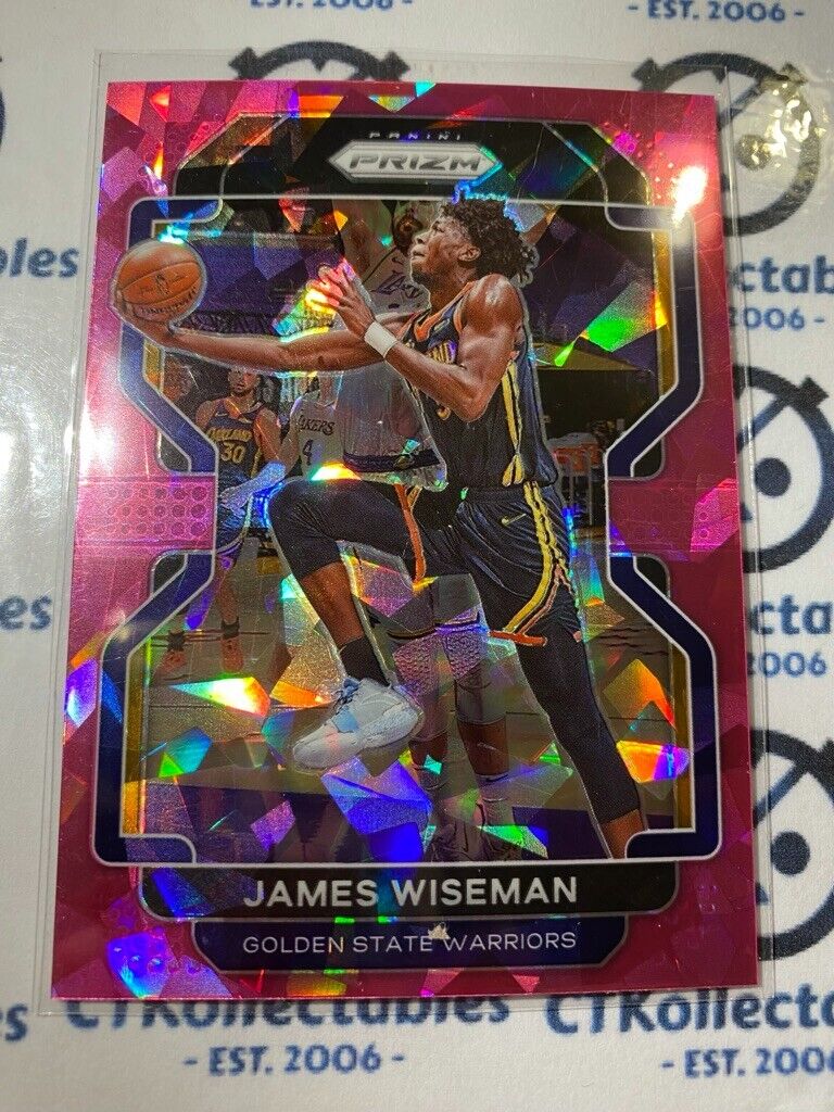 2021-22 Panini NBA Prizm James Wiseman Pink Ice Prizm #61 Warriors