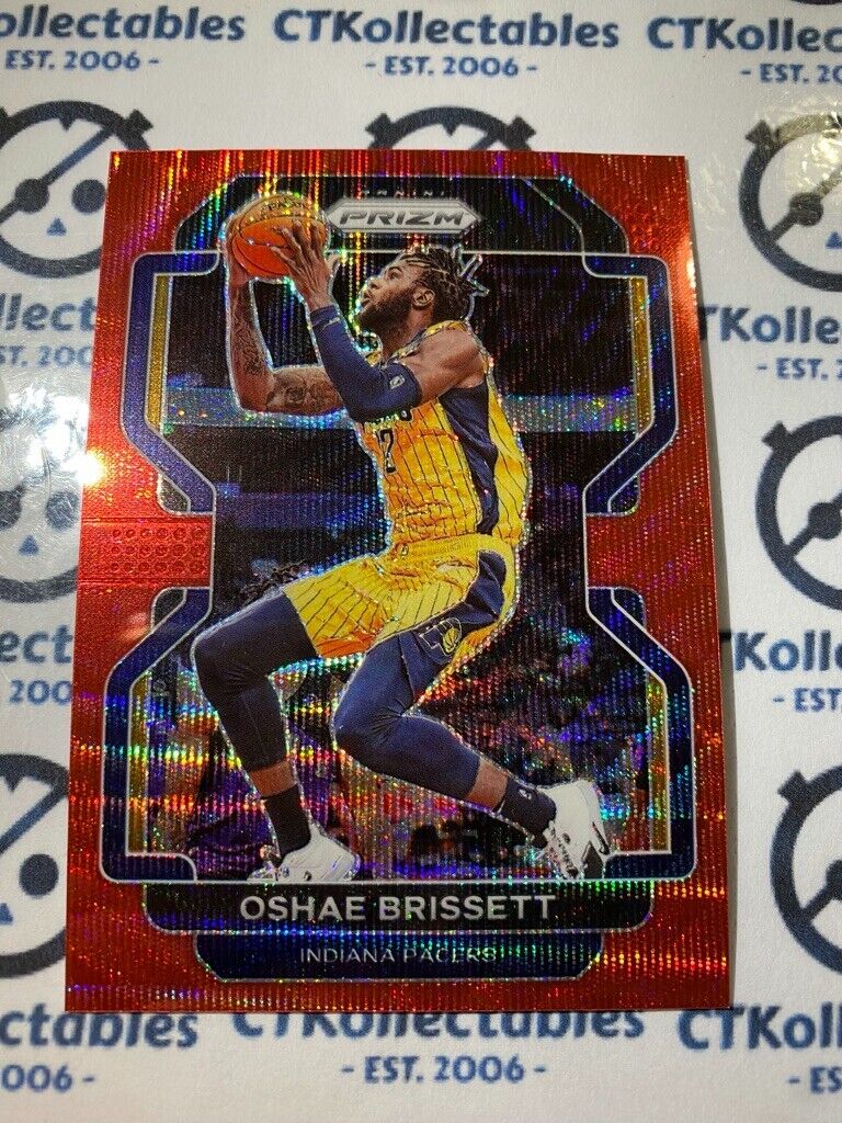2021-22 Panini NBA Prizm Oshee Brissett Red Wave Prizm #138 Pacers