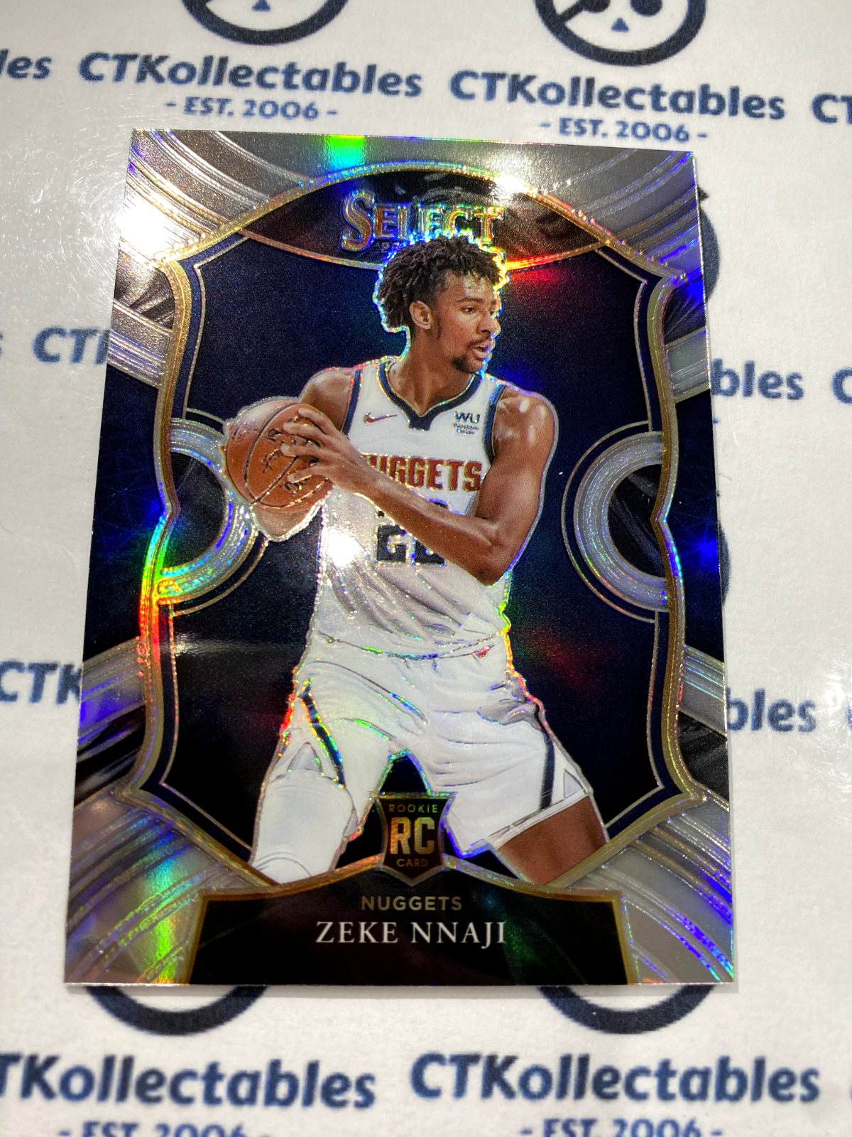 2020-21 Panini NBA Select Zeke Nnaji rookie Silver RC Concourse #82 Nuggets