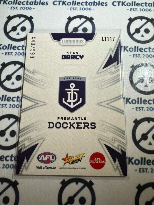 2024 AFL Footy Stars Thunderbolt LT117 Sean Darcy #440/599 Dockers