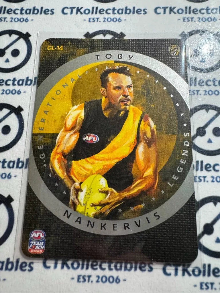 2025 AFL Teamcoach Generational Legends Toby Nankervis GL-14 Tigers