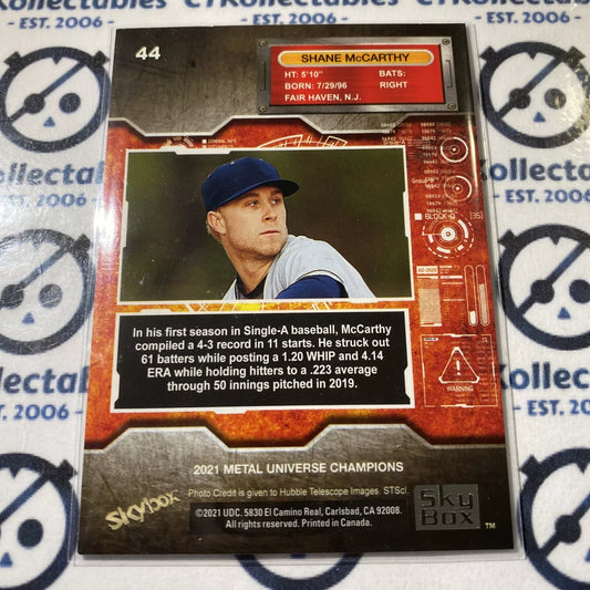 2021 Skybox Metal Universe Champions Shane McCarthy base #44 Rookie
