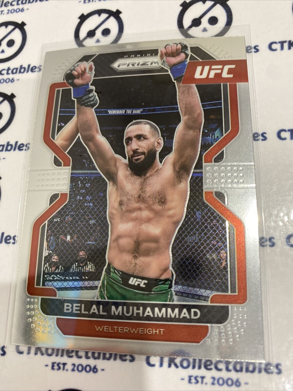 2022 UFC Panini Prizm Base #118 Belal Muhammad