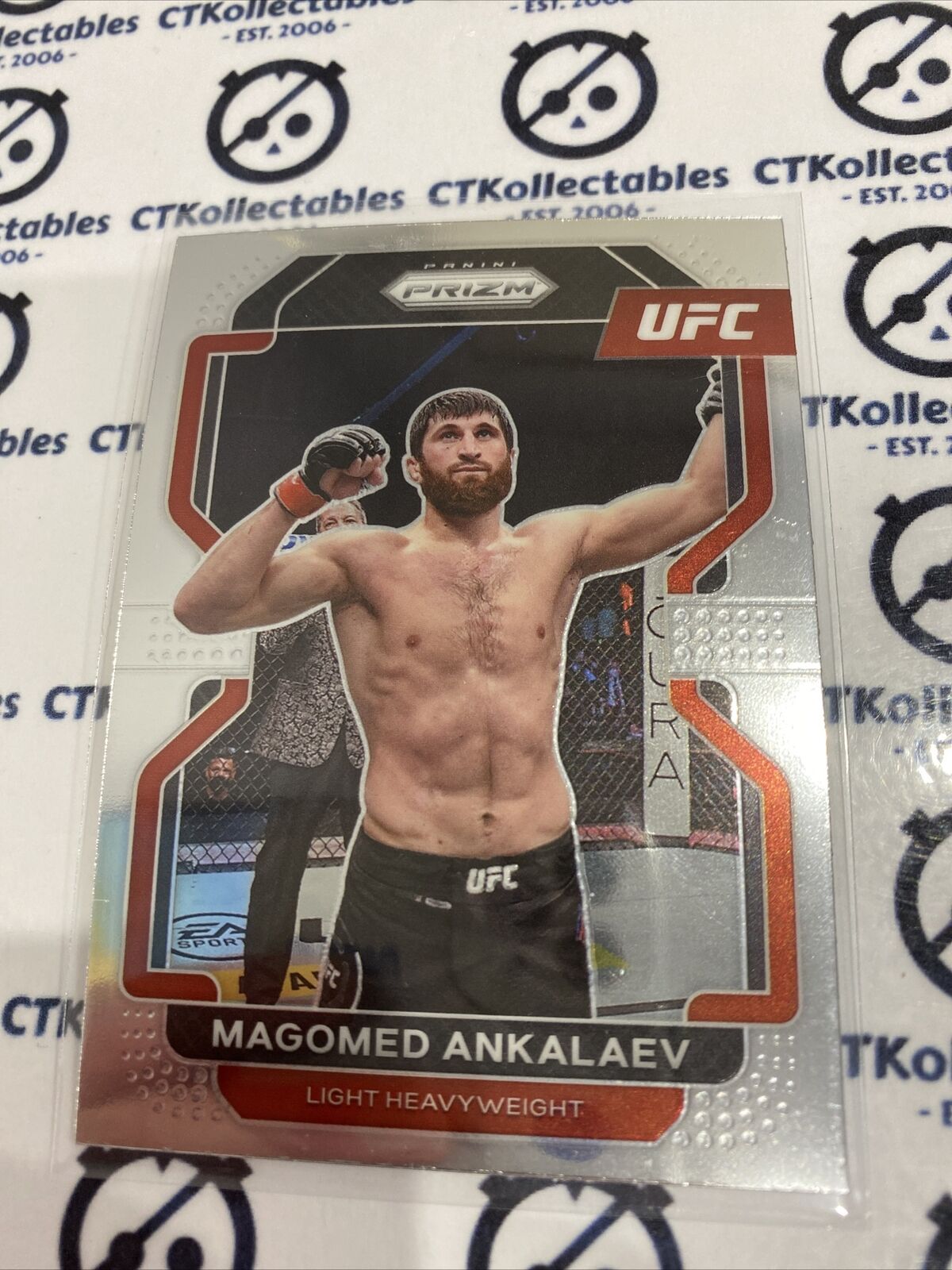 2022 UFC Panini Prizm Base #138 Magomed Ankalaev