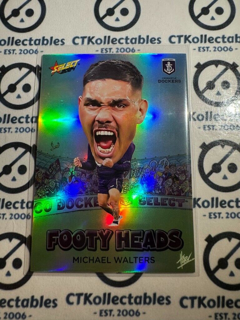 2024 AFL Footy Stars Footy Heads - FH30 Michael Walters Dockers
