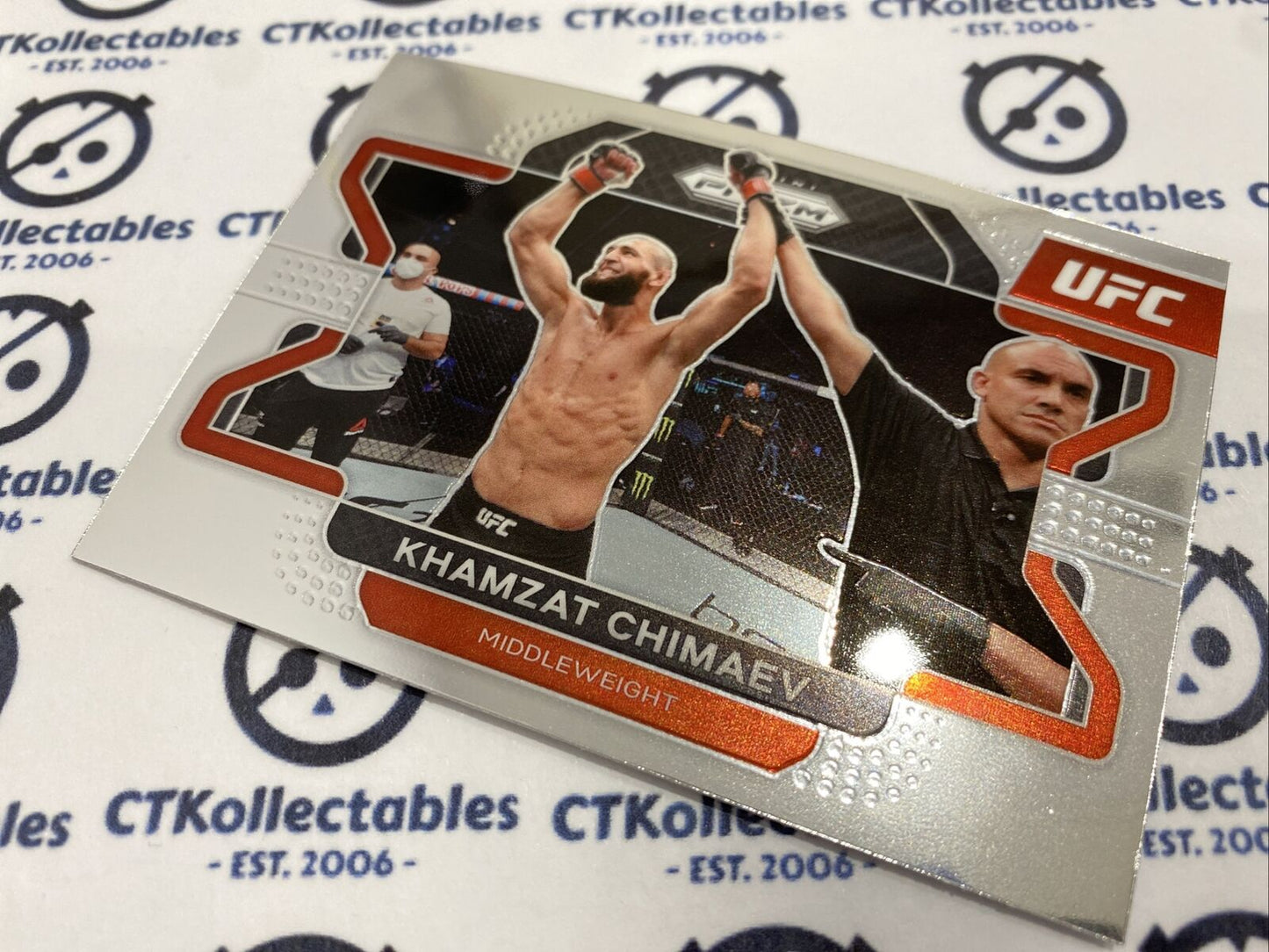 2022 UFC Panini Prizm Base #94 Khamzat Chimaev