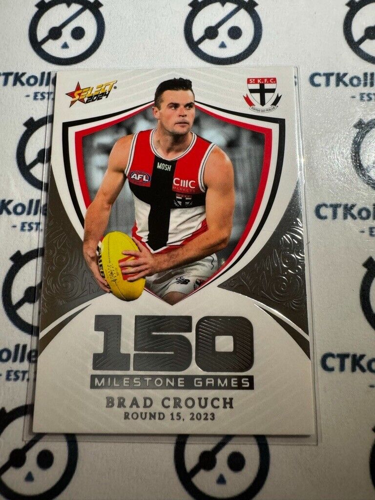 2024 AFL Footy Stars Milestone Games - MG86 Brad Crouch Saints