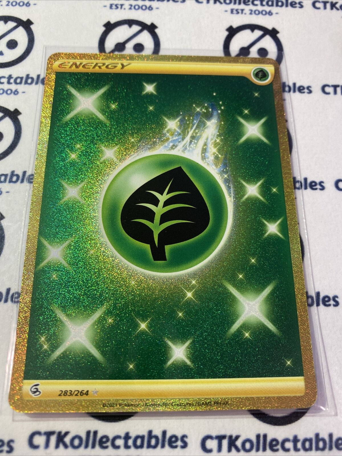 gold leaf energy pokemon card Gold Leaf Energy Secret Rare #283/264 Sword & Shield Fusion Strike Pokemon