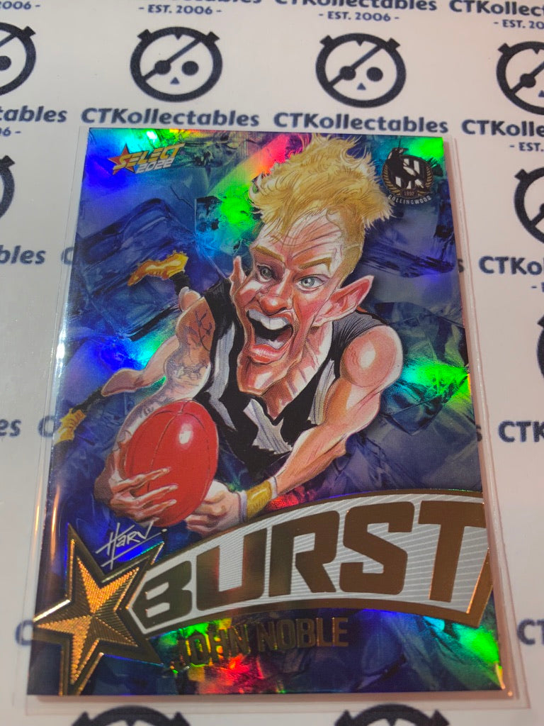 2022 AFL Footy Stars Starburst Ice - John Noble SBi14