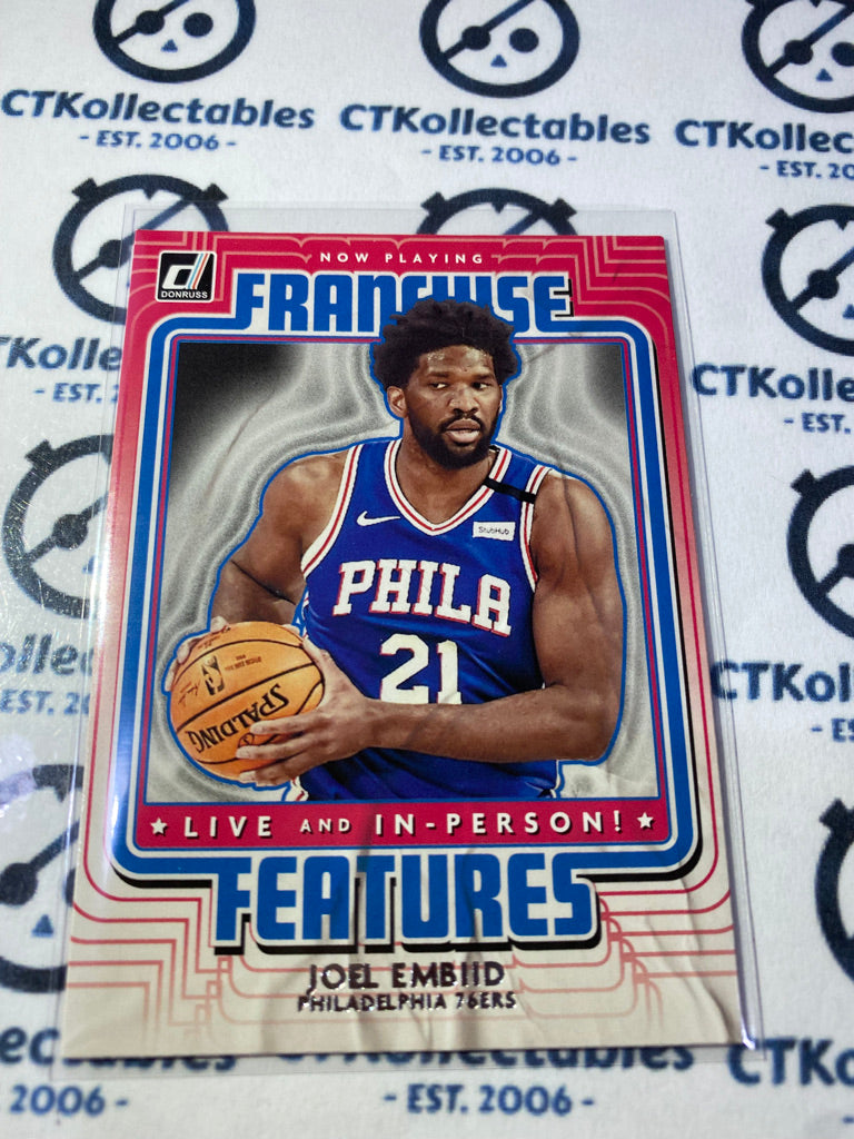 2020-21 NBA Donruss Franchise Features Joel Embiid #23 76ers