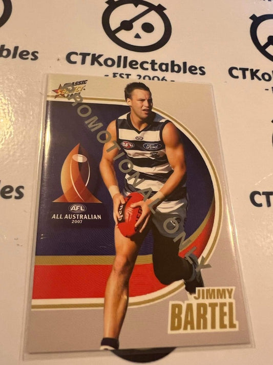 2008 AFL Classic Jimmy Bartel All Australian #171 Promo Card Cats