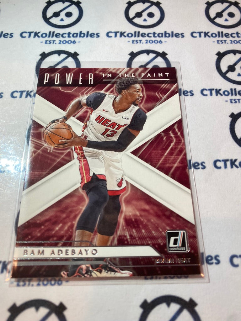 2021-22 NBA Donruss Bam Adebayo Points in the paint #4 Miami