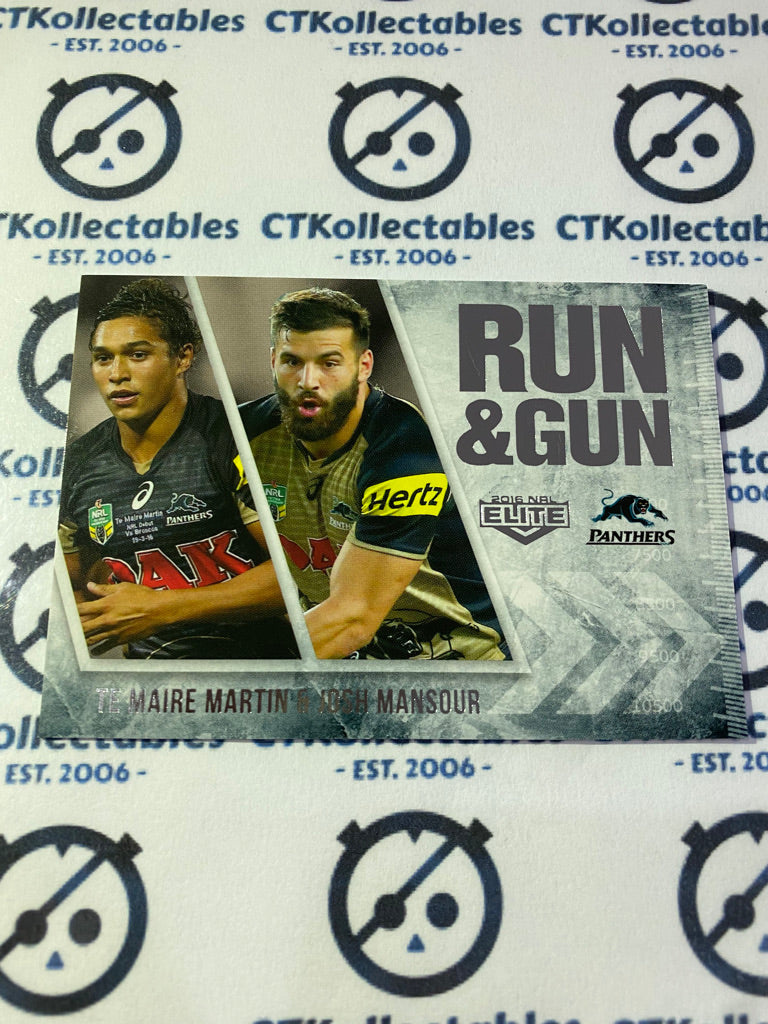 2016 NRL Traders Run & Gun Martin/Mansour RG21/32 Panthers