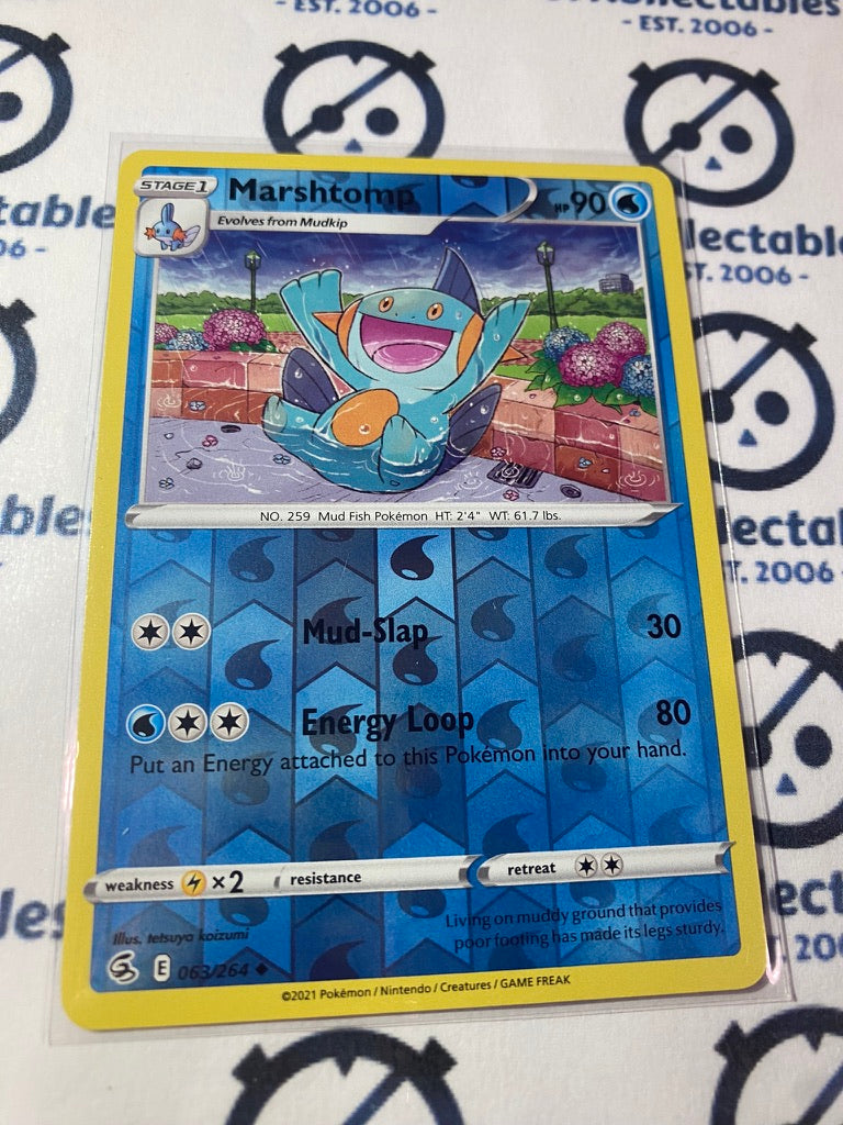 Marshstomp Reverse Holo #063/264 2021 Sword & Shield Fusion Strike Pokemon Card