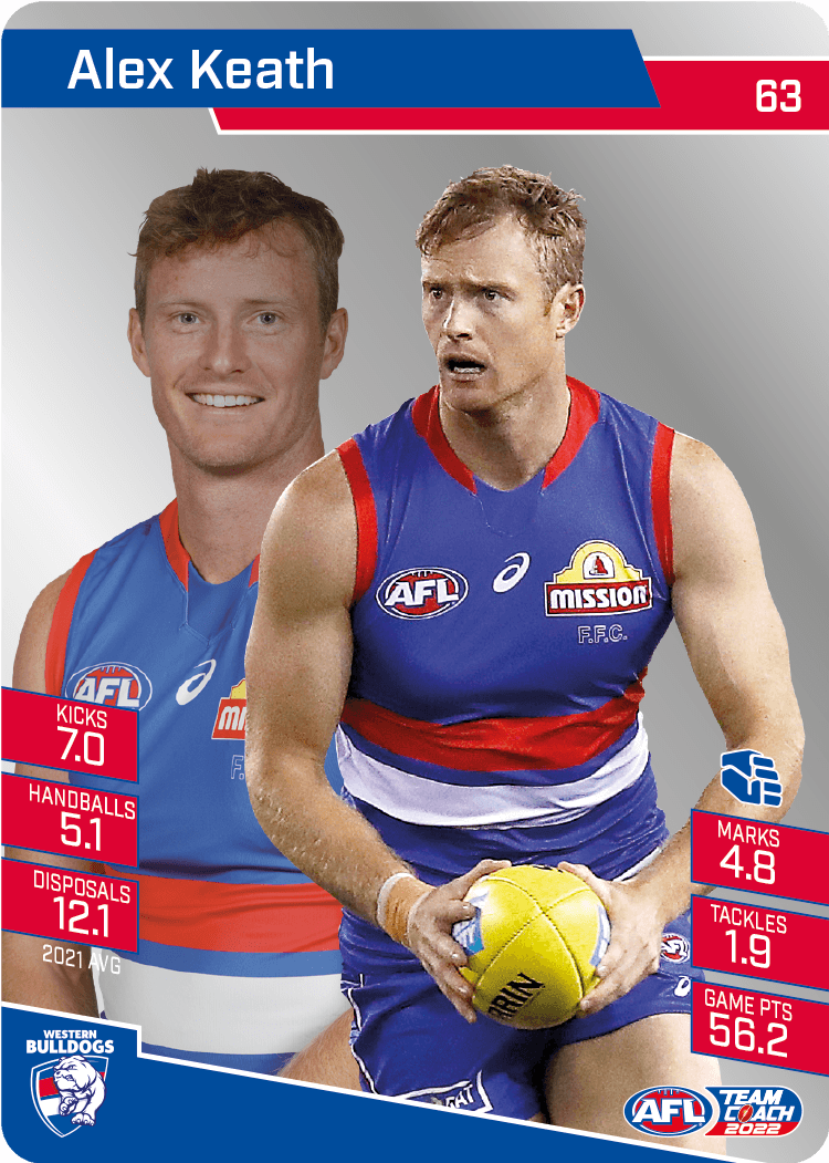 2022 AFL Teamcoach Silver Parallel #63 Alex Keath