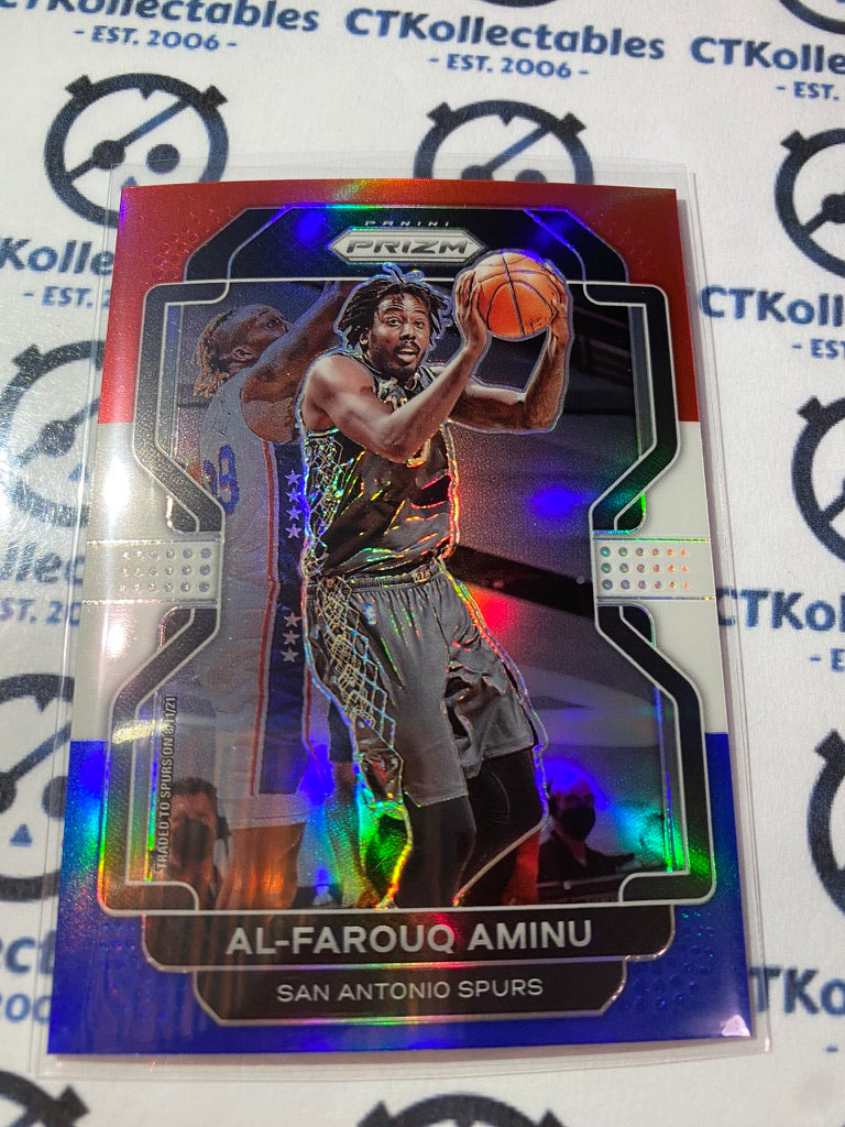 2021-22 NBA Prizm Al-Farouq Aminu Red White Blue Prizm #219 Spurs