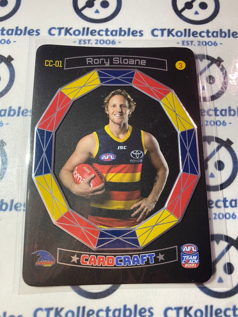 2021 AFL Teamcoach Card Craft Portrait - CC-01 Rory Sloane Crows