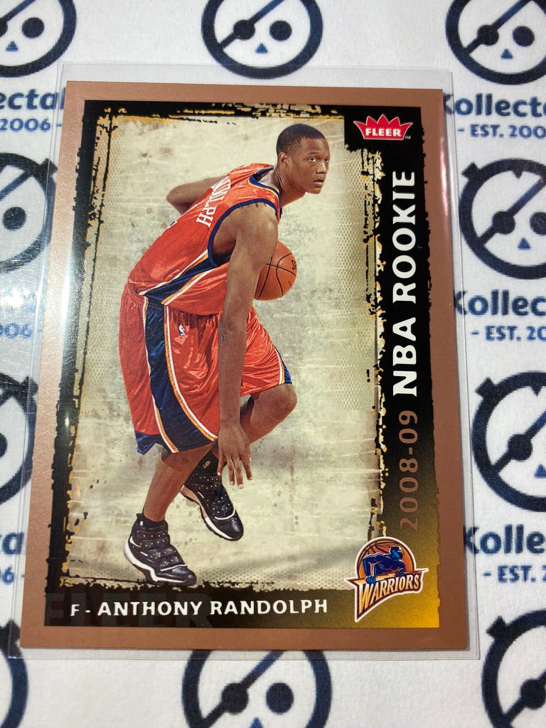 2008-09 NBA Fleer Anthony Randolph rookie card #214 RC Warriors