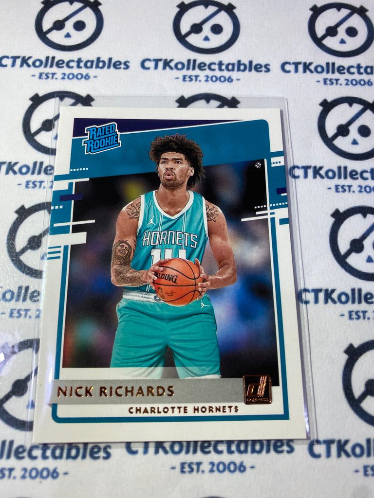 2020-21 NBA Donruss Rated Rookie Nick Richards #222 Hornets