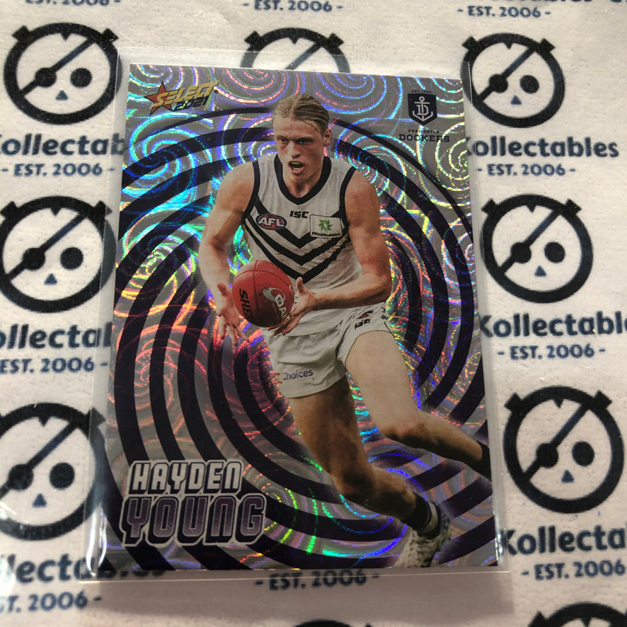 2021 AFL Footy Stars Holographic Foil Hayden Young HF48