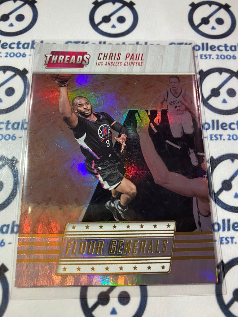 2016-17 Panini NBA Threads Chris Paul Floor Generals Century Proof Holo #3 Clippers