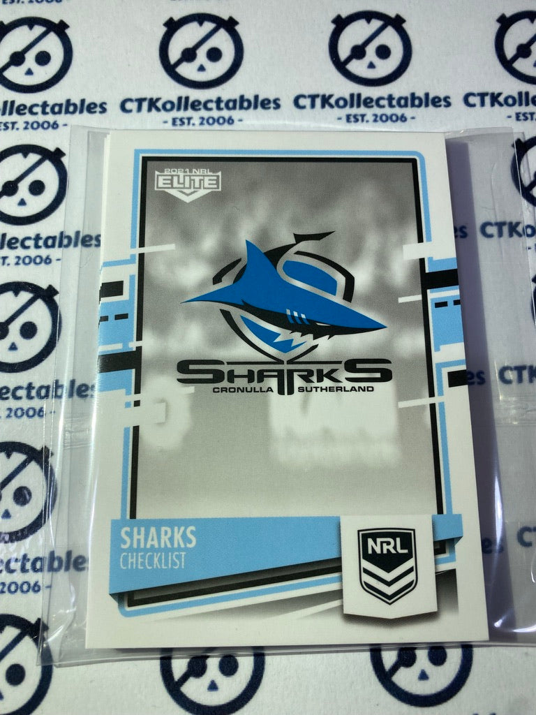 2021 NRL Elite Cronulla Sharks base team set