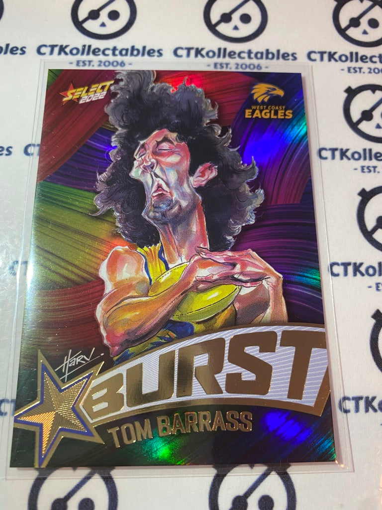 2022 AFL Footy Stars Starburst Paint - Tom Barrass SBP66