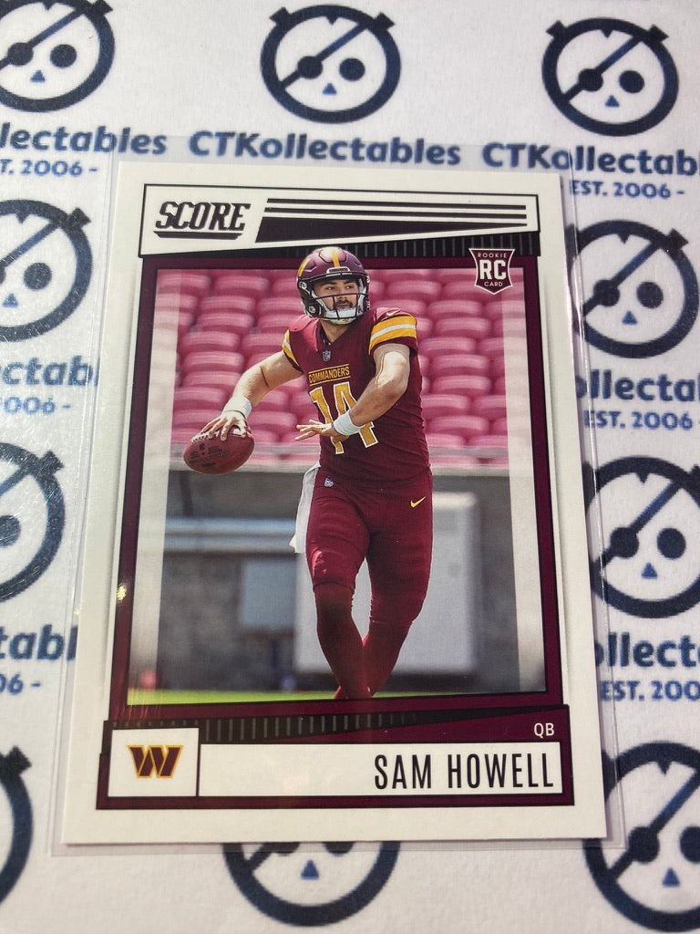 2022 NFL Panini Score Sam Howell Rookie Card RC #304 Commanders