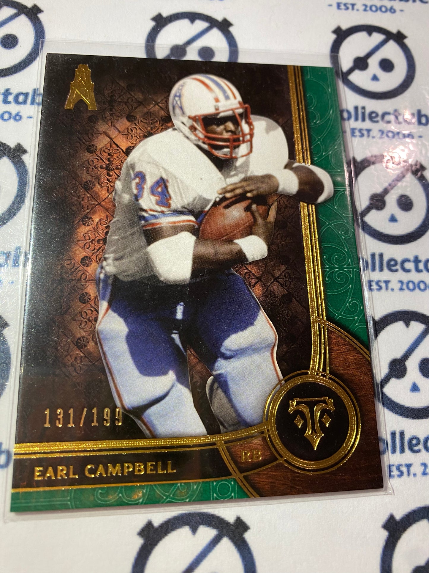 2015 NFL Topps Triple Threads Earl Campbell Emerald #131/199 Titans
