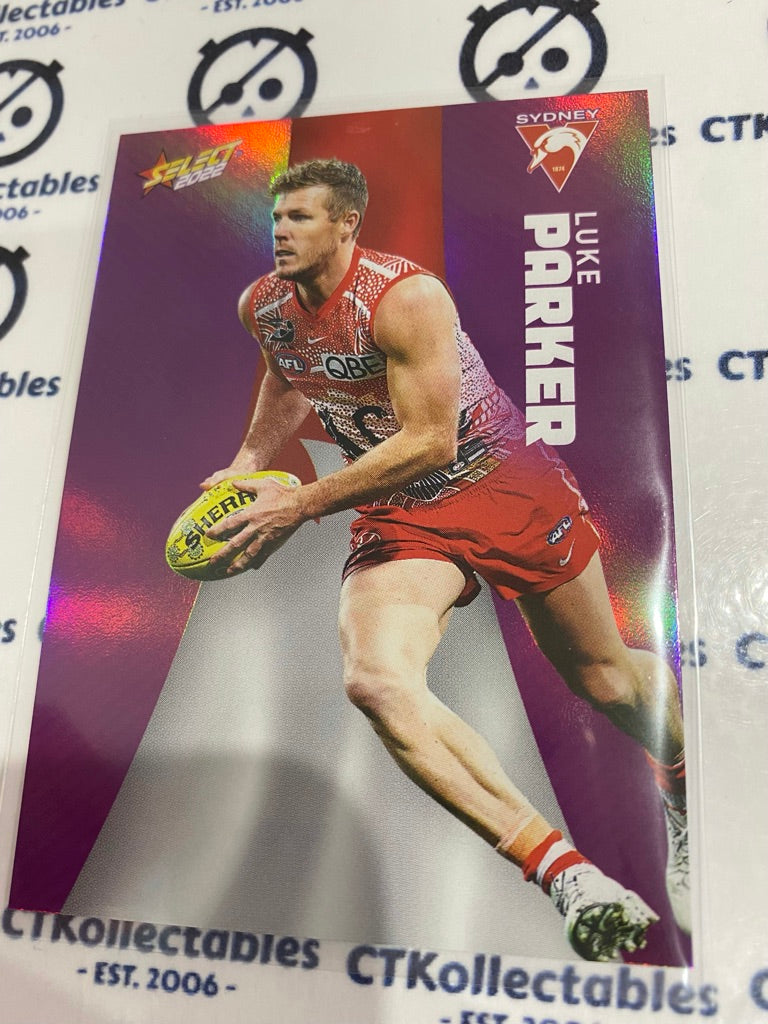 2022 AFL Footy Stars Purple Parallel -Luke Parker PP160 Swans
