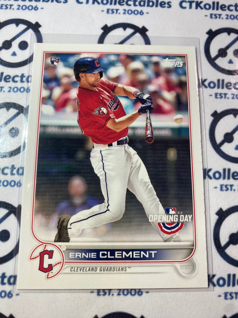 2022 Topps Opening Day Baseball Ernie Clement Rookie card RC #166 Guardians