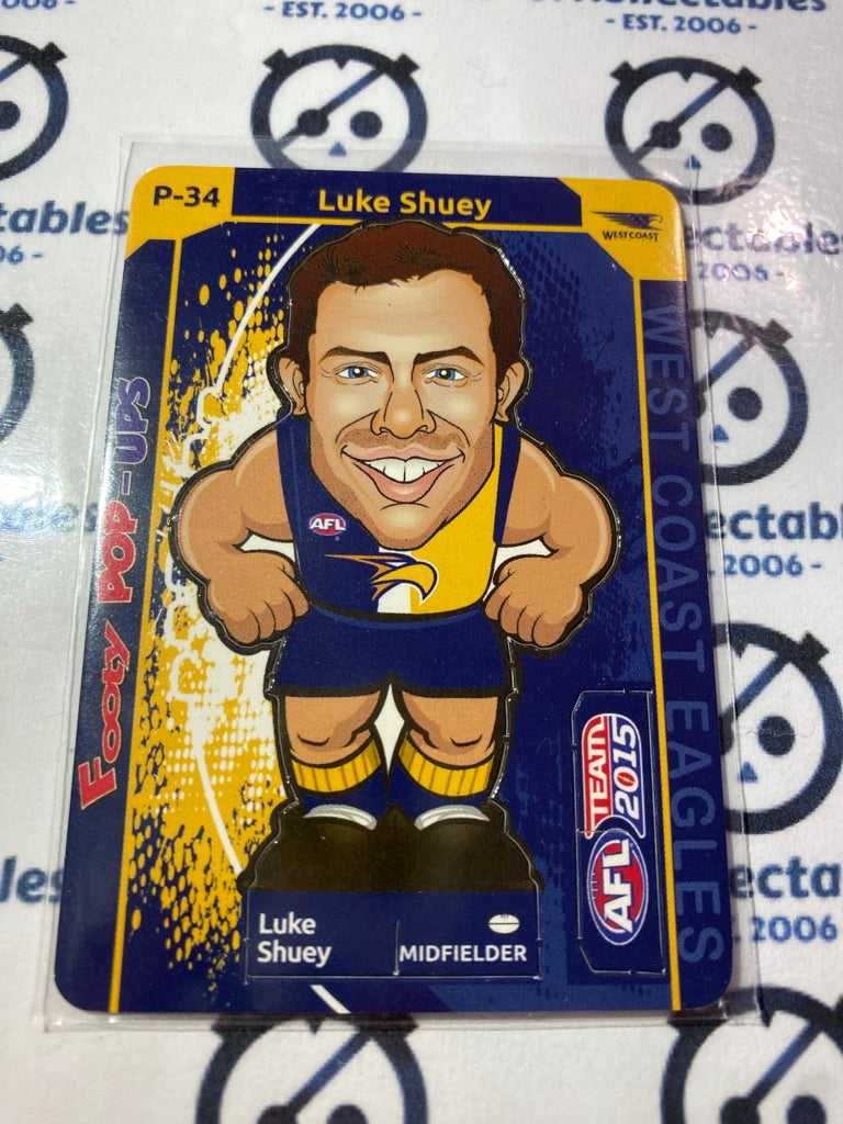 2015 AFL Teamcoach Pop-Ups #P-34 Luke Shuey Eagles