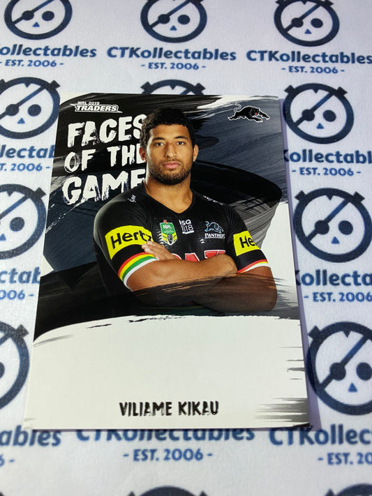 2019 NRL Traders Faces Of The Game Viliama Kikau FG43/64 Panthers