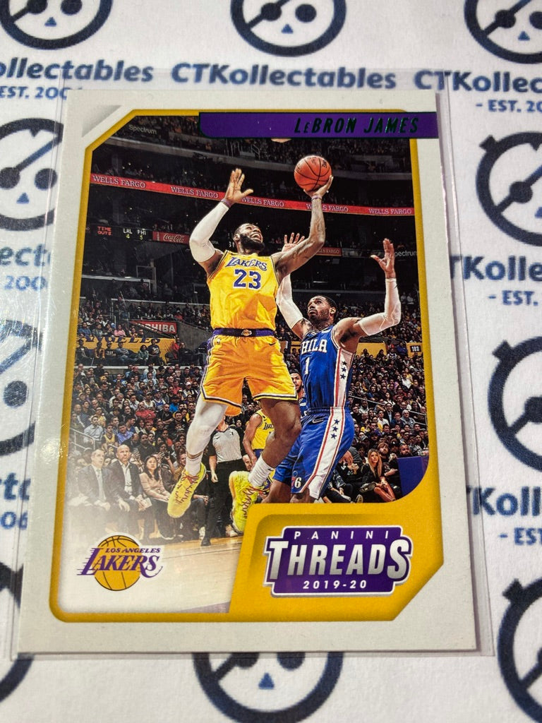 2019-20 Panini NBA Chronicles Threads Lebron James Green #86 Lakers
