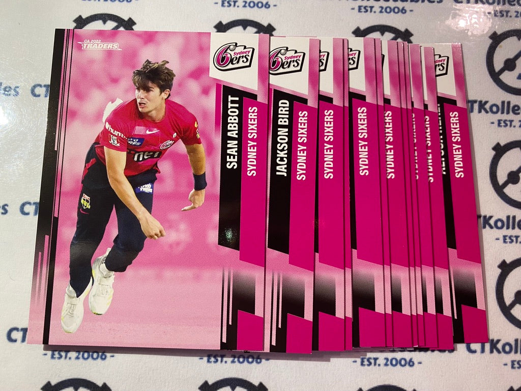 2022/2023 TLA Cricket Traders Sydney Sixers 12 common card set