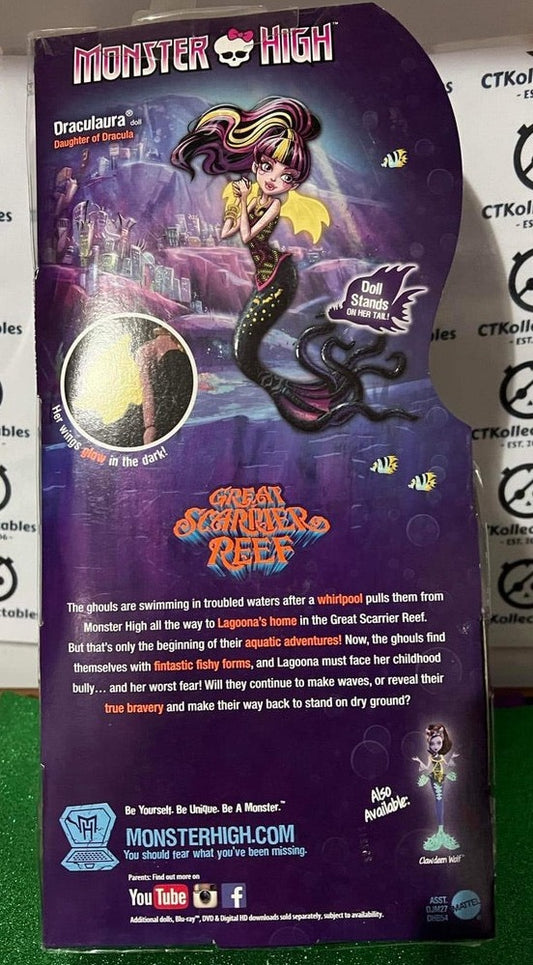 Draculaura -Daughter of Dracula "Great Scarier Reef" Monster high Doll BNIB