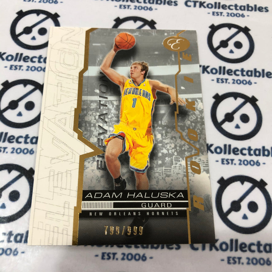 2007-08 Bowman Elevation #78 Adam Haluska Rookie #799/999 hornets