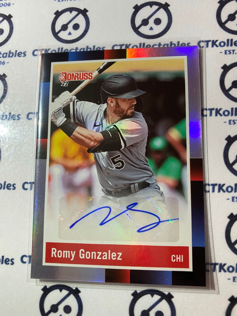 2022 Panini Donruss Baseball Romy Gonzalez Signature Series 1988 Retro #R88S-RG Chicago