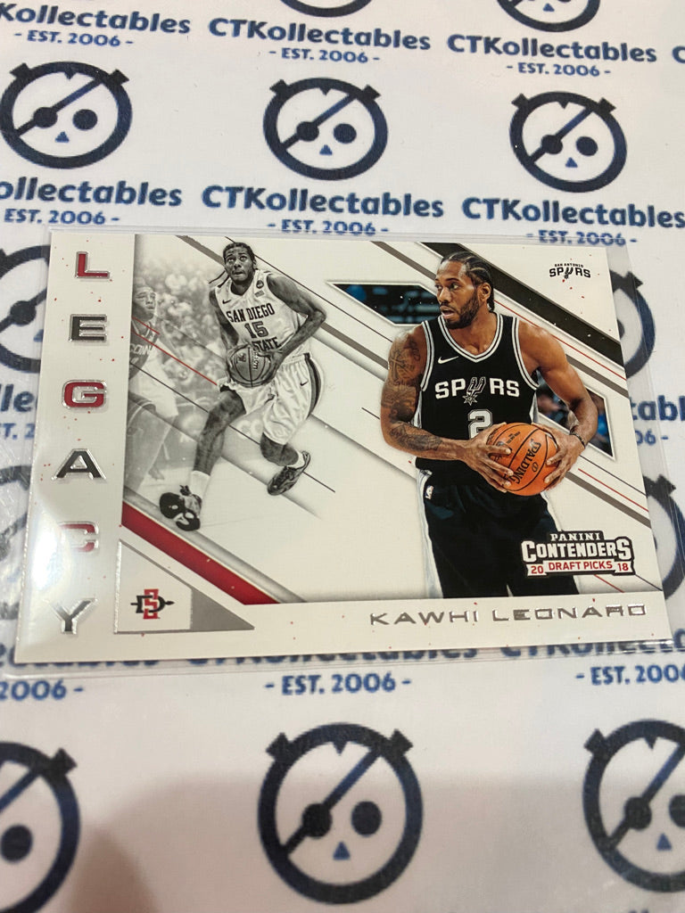 2018-19 PANINI Contenders Draft Picks Legacy Kawhi leonard #18 Spurs