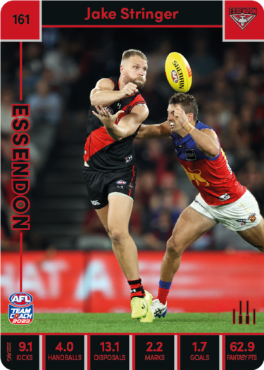 2023 AFL Teamcoach Base Card-#161 Jake Stringer Bombers