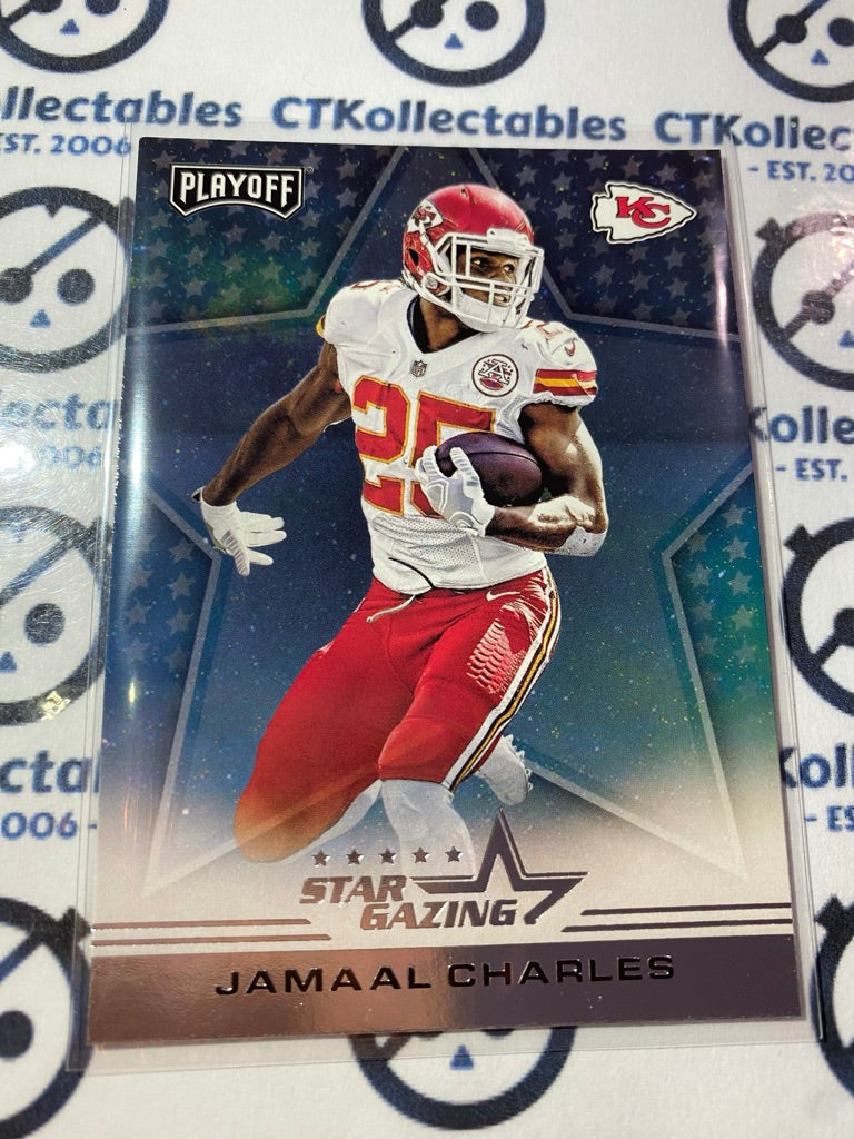 2016 NFL Panini Playoff Jamaal Charles Star Gazing # SG-JC Chiefs
