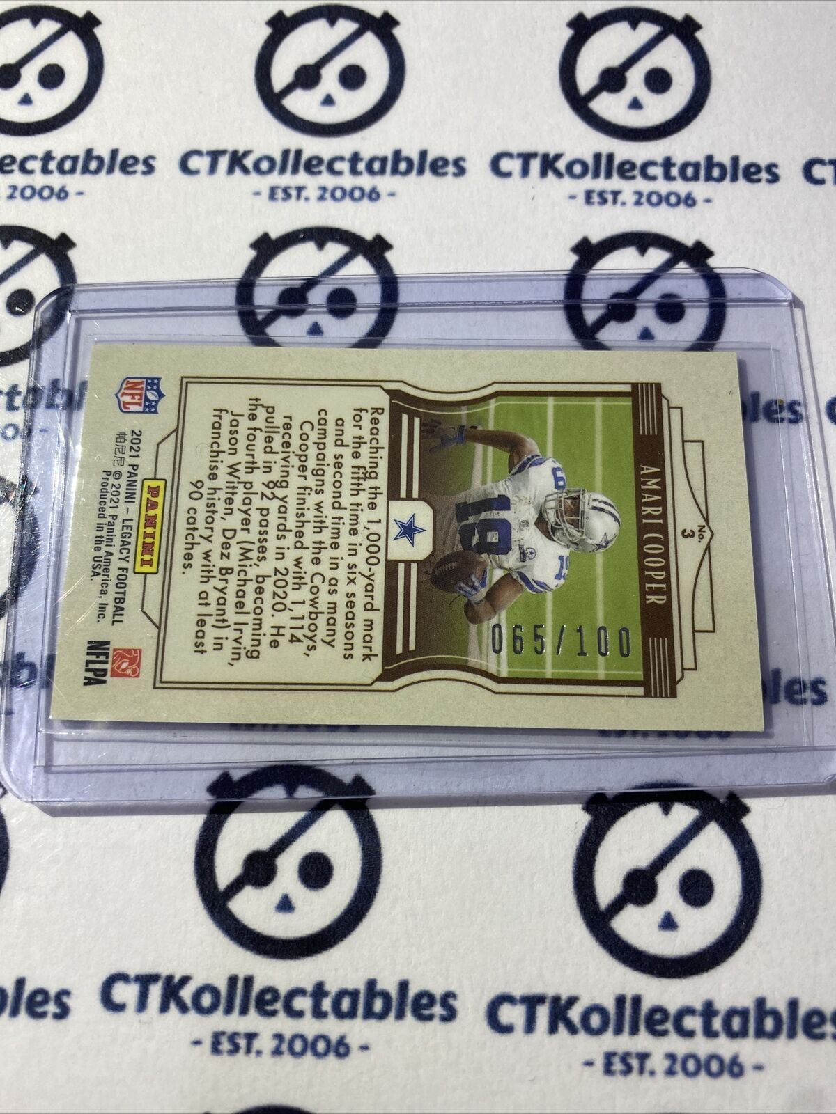 2021 NFL Legacy Amari Cooper Bronze Mini #065/100 Cowboys
