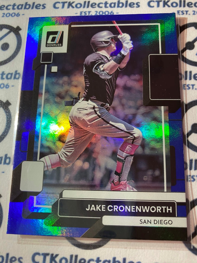 2022 Panini Donruss Baseball Jake Cronenworth Blue Foil #214 San Diego