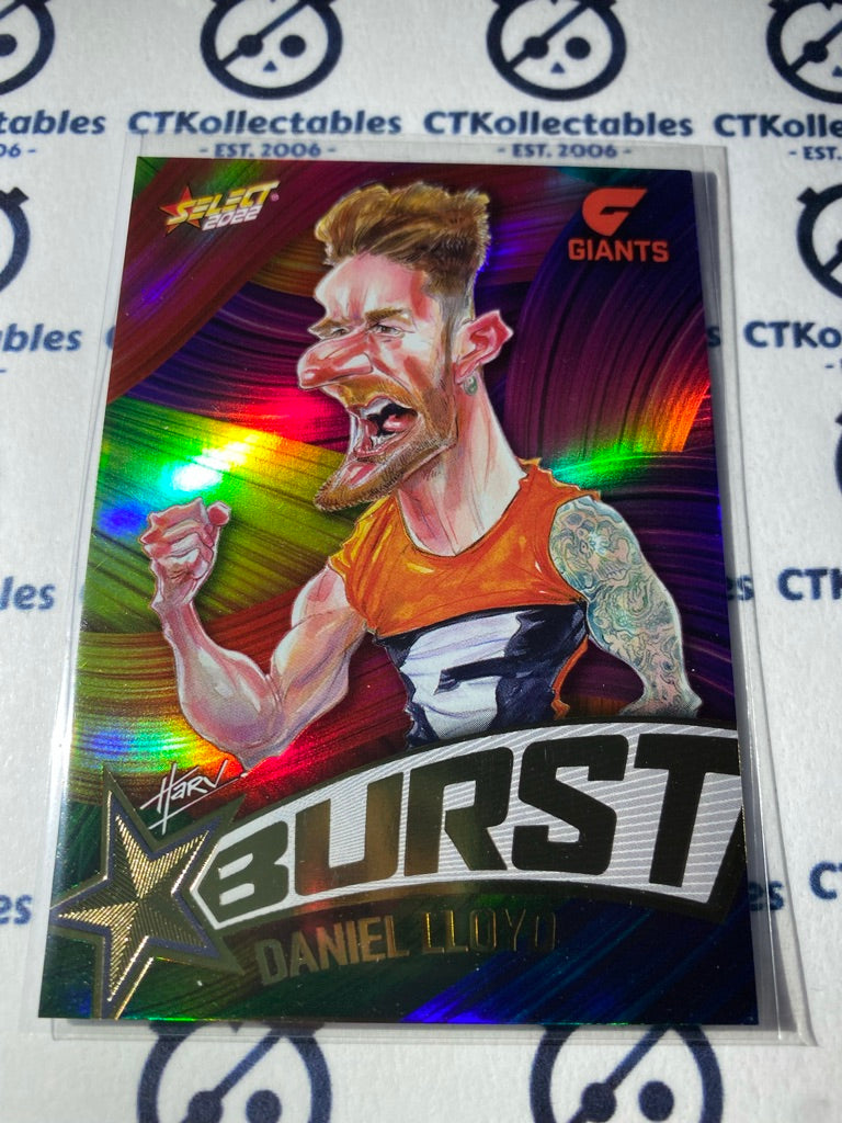 2022 AFL Footy Stars Starburst Paint - Daniel Lloyd SBP31