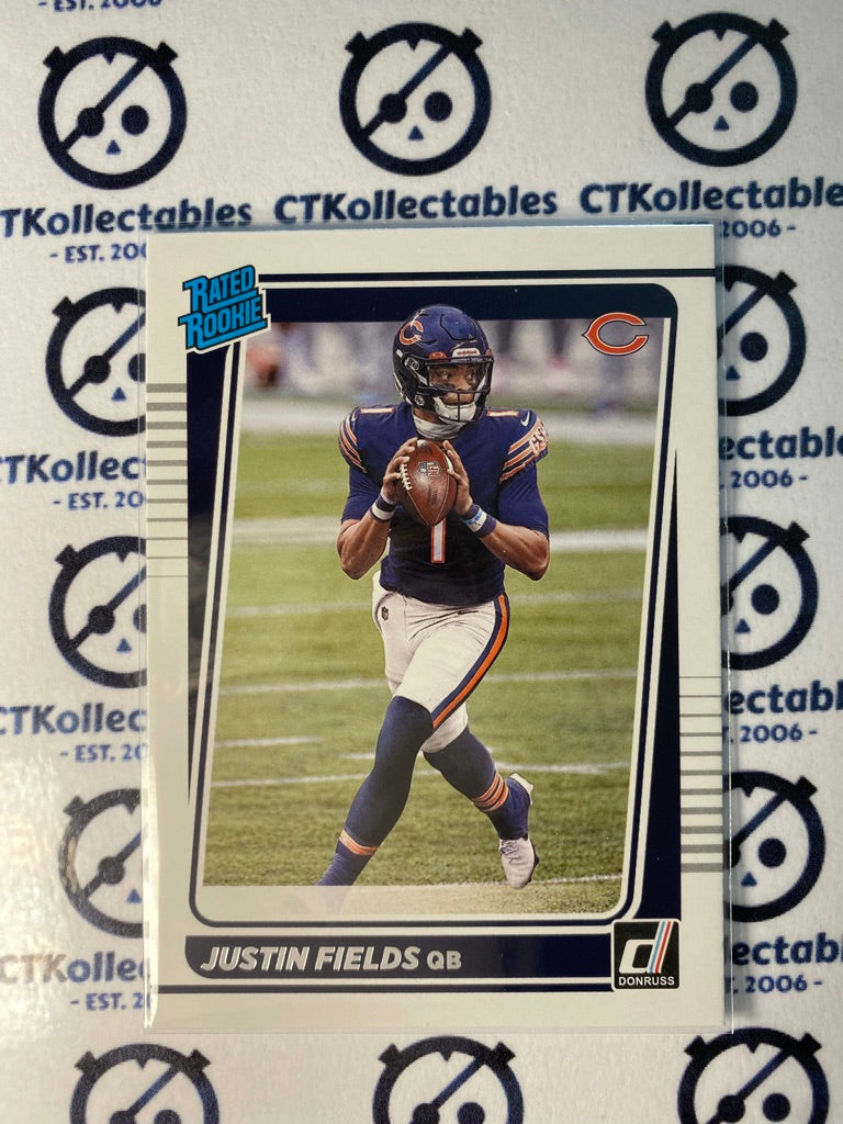 2021 NFL Donruss Rated Rookie Justin Fields RC #253 Bears QB