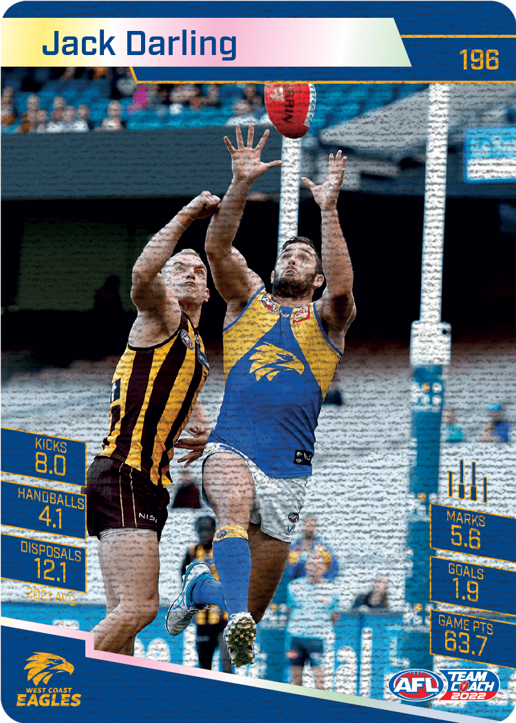 2022 AFL Teamcoach Canvas #196 Jack Darling