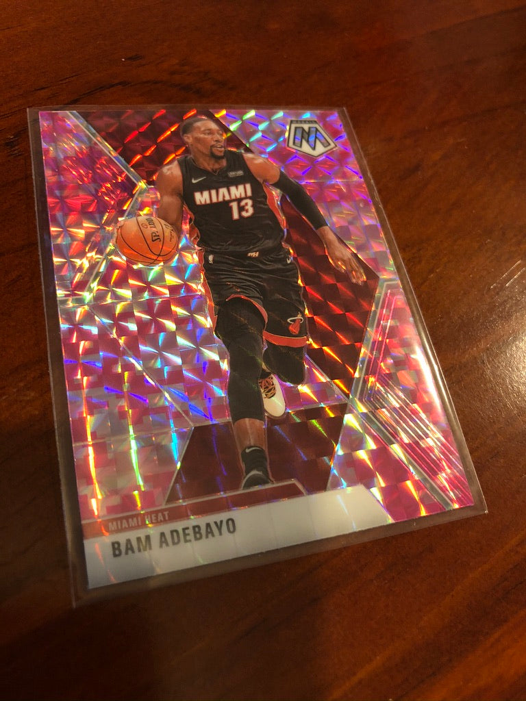 Bam Adebayo Pink Mosaic Prizm #150 2019-20 NBA Mosaic