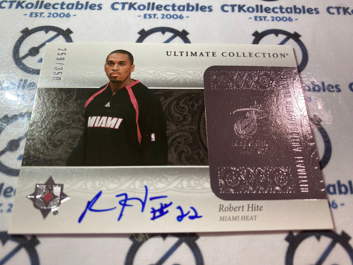 2006-07 Upper Deck Ultimate Collection Robert Hite rookie auto #259/350 Heat