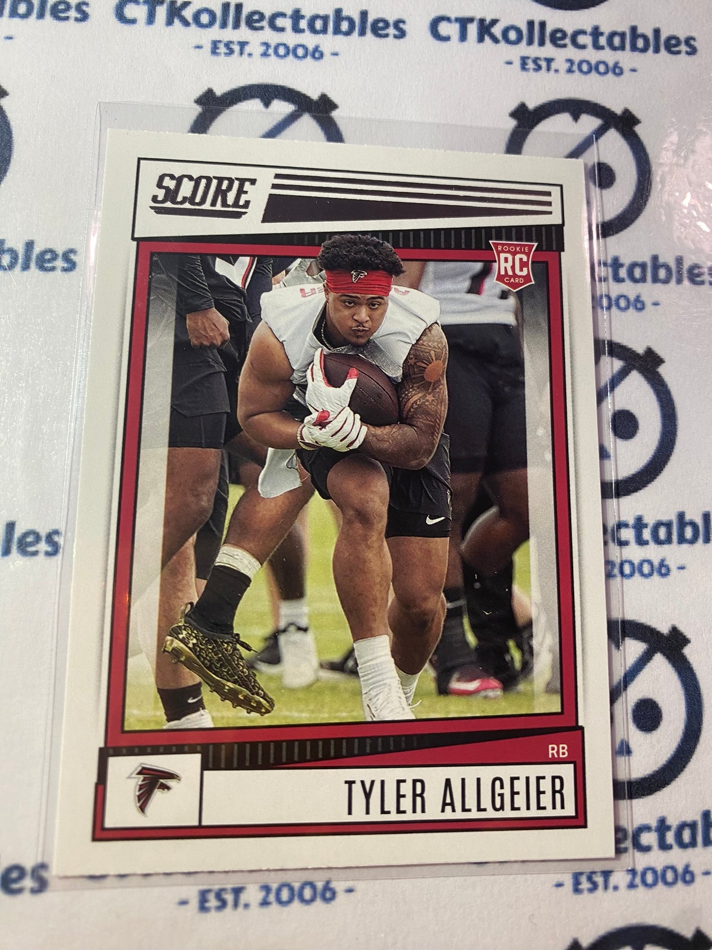 2022 NFL Panini Score Tyler Allgeier Rookie Card RC #335 Falcons