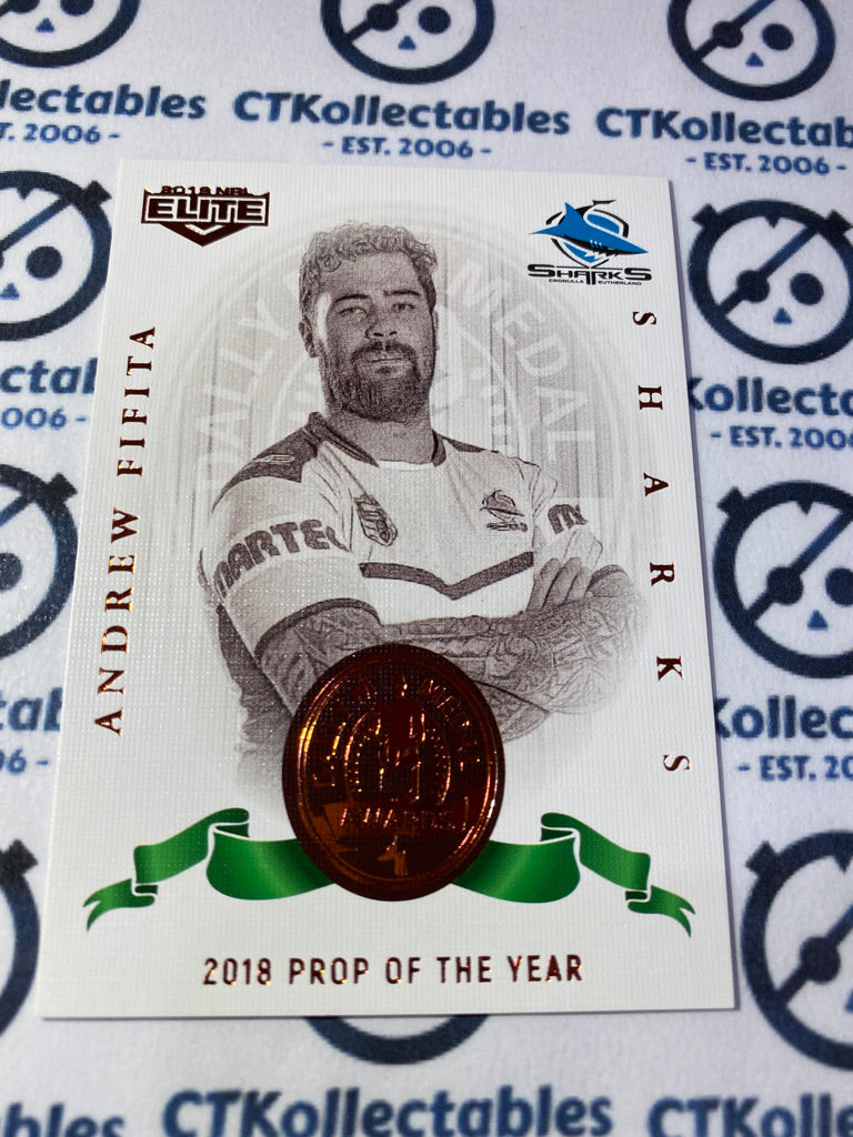 2019 NRL Elite DalyM Andrew Fifita DM09/18 Sharks